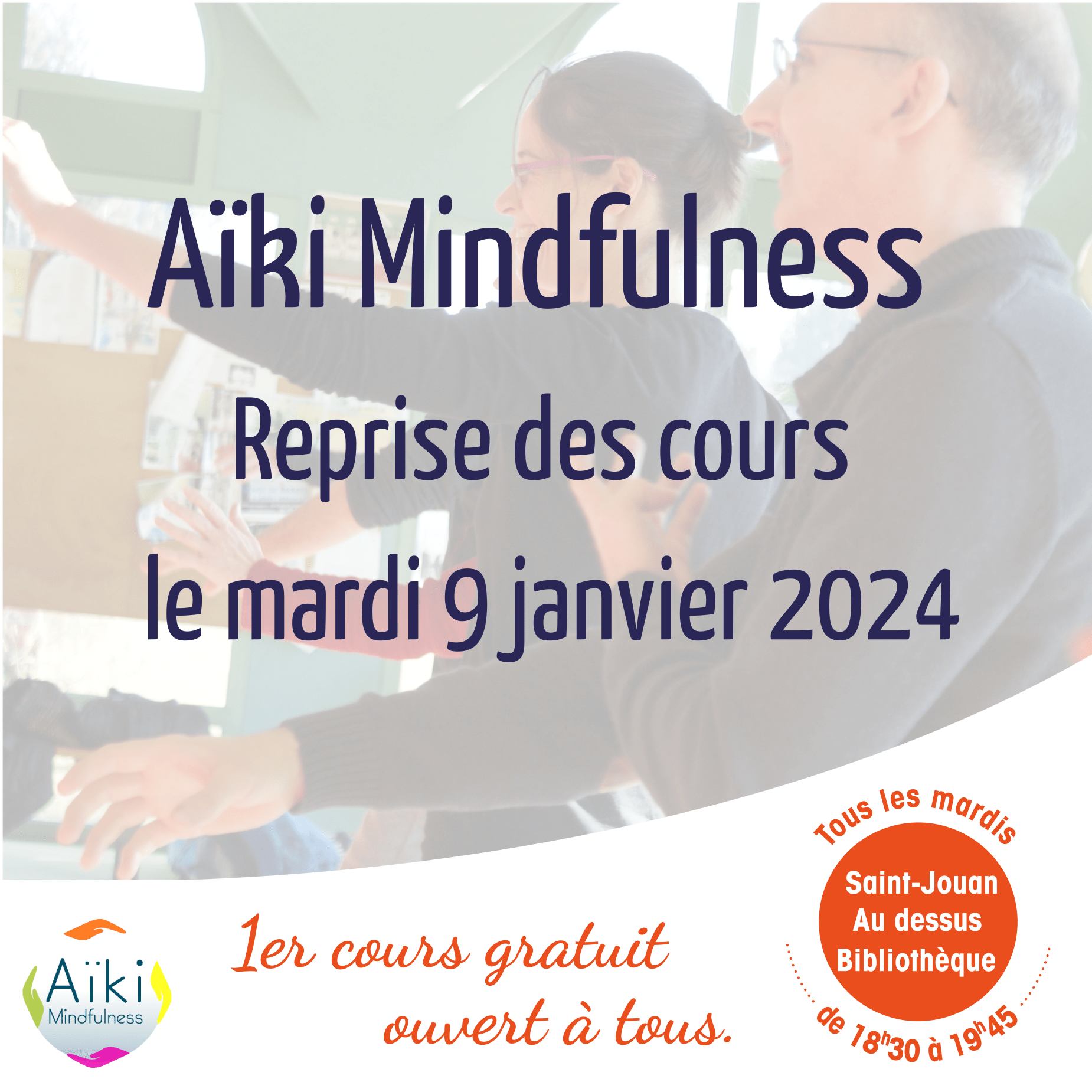 Reprise des cours mardi 9 janvier 2024